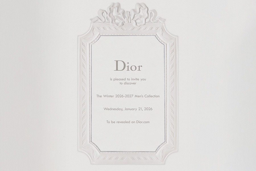 디올 2026년 겨울 남성 컬렉션 라이브 스트리밍